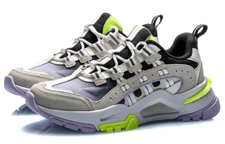 (WMNS) Li-Ning Reverses 'Grey Neon Yellow' AGCQ182-1 - 3