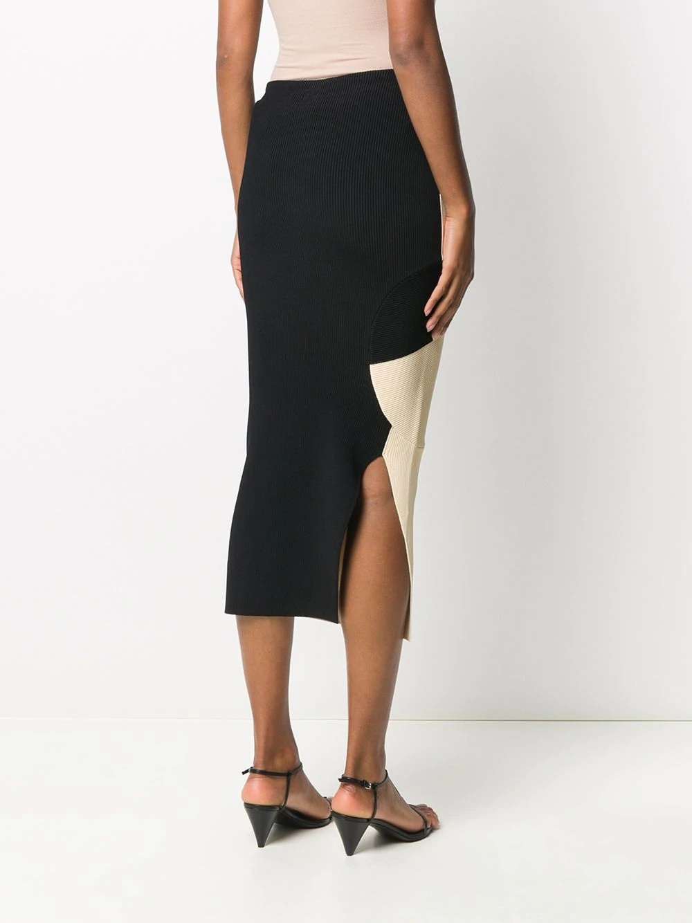 ribbed pencil skirt - 4