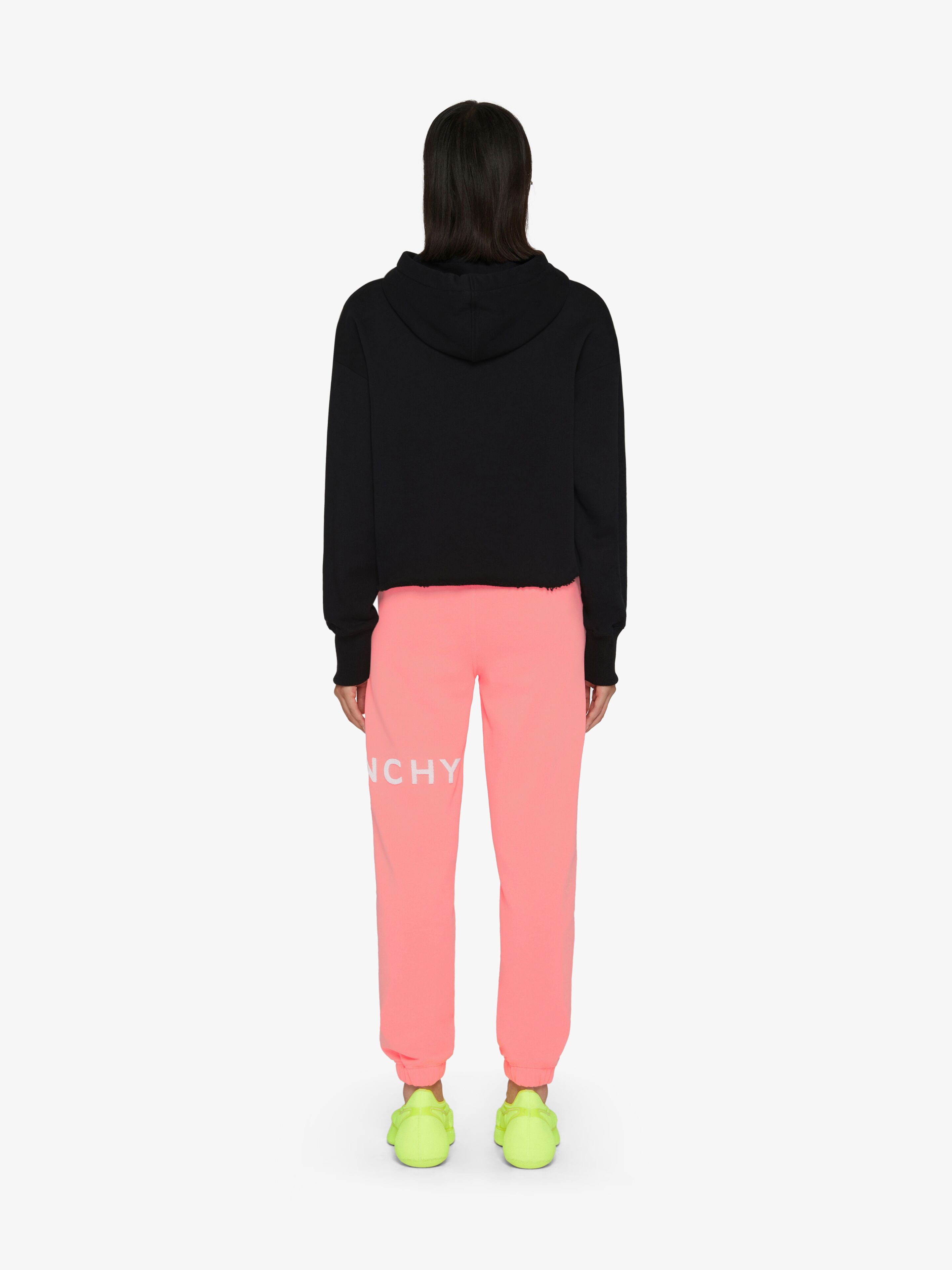 GIVENCHY ARCHETYPE CROPPED HOODIE IN FLEECE - 4