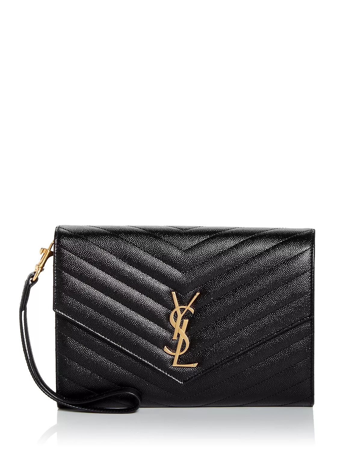 Cassandre Matelasse Flap Pouch In Quilted Grain De Poudre Embossed Leather - 1