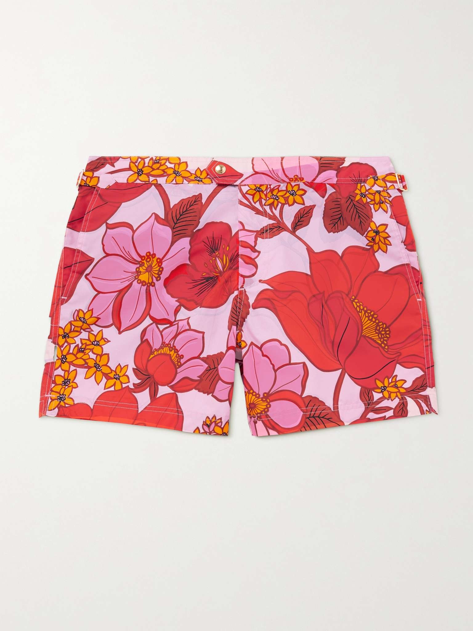 Slim-Fit Short-Length Floral-Print Swim Shorts - 1