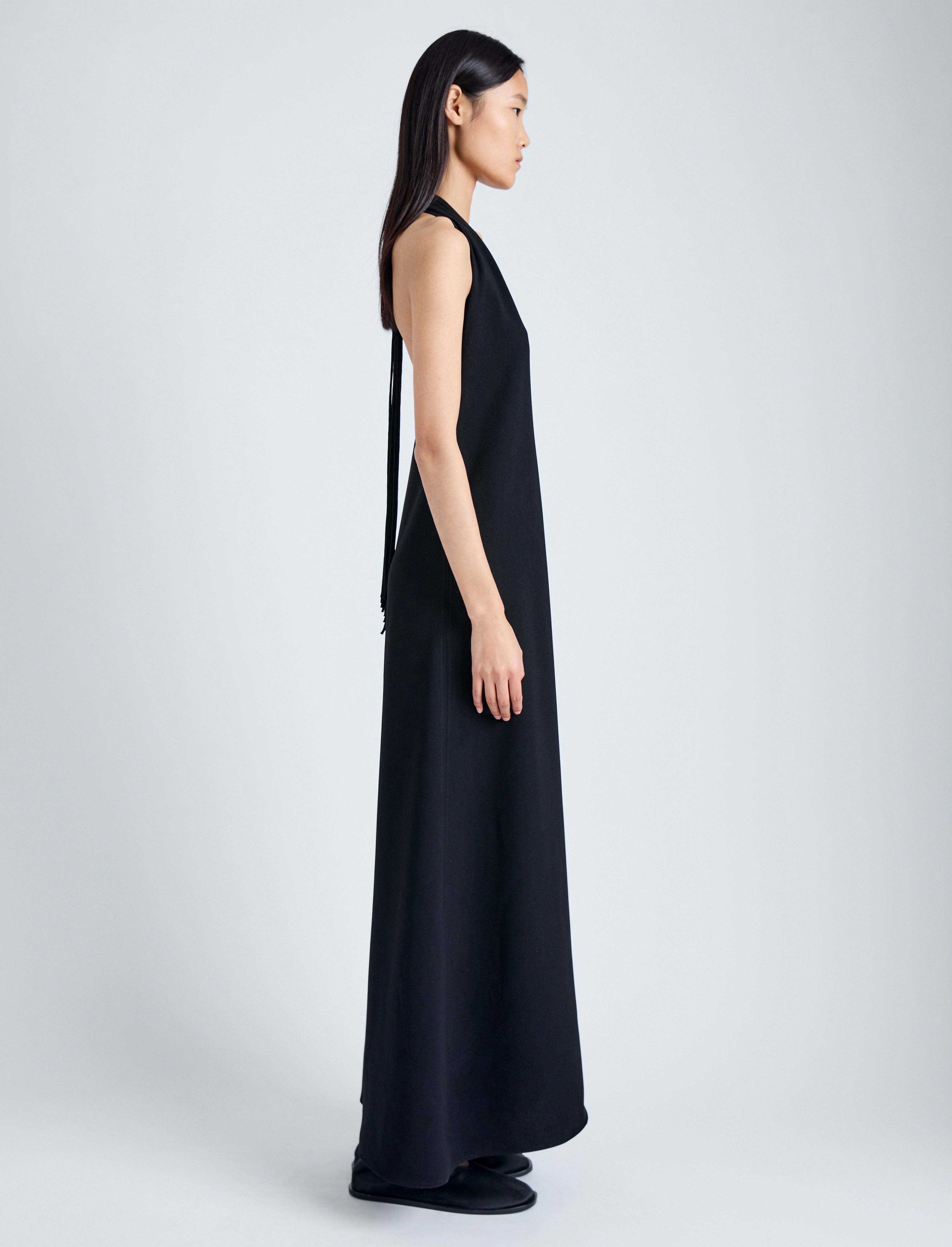 Ember Dress in Light Matte Viscose Crepe - 3