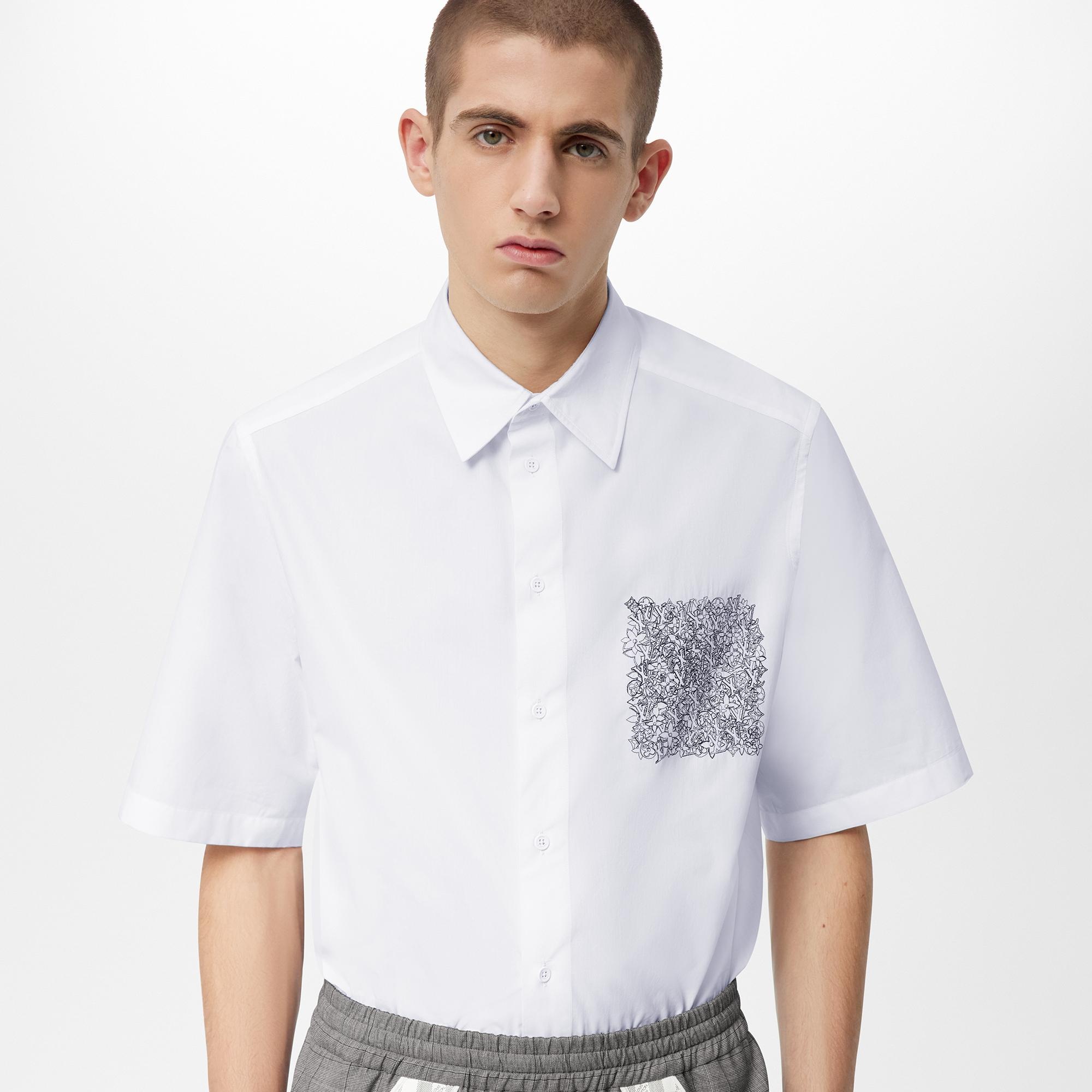 LVSE Placed Embroidery Short-Sleeved Shirt - 3