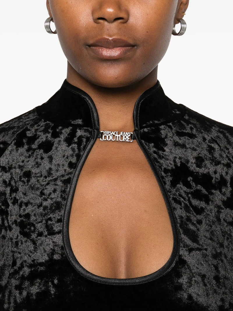 Versace Jeans Couture Keyhole-neck Long-sleeves Bodysuit 4