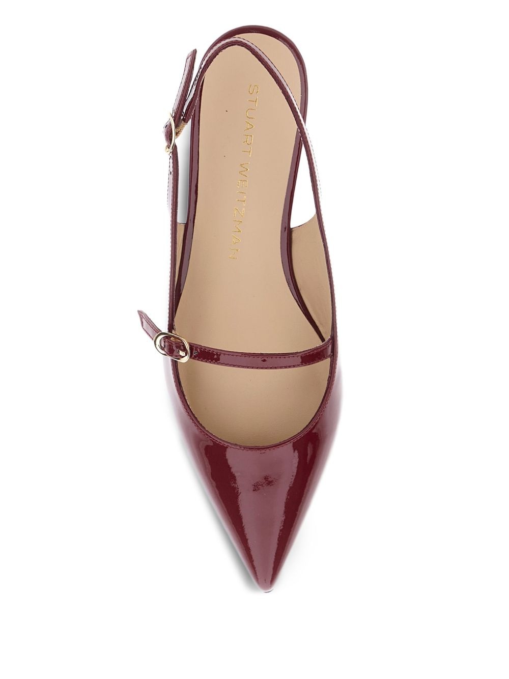 Emilia patent leather slingback flat pumps - 3
