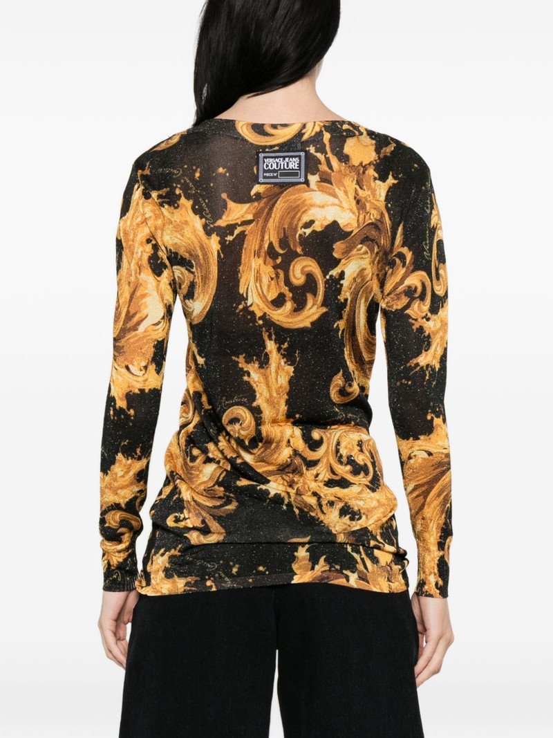 baroque-print cardigan 4
