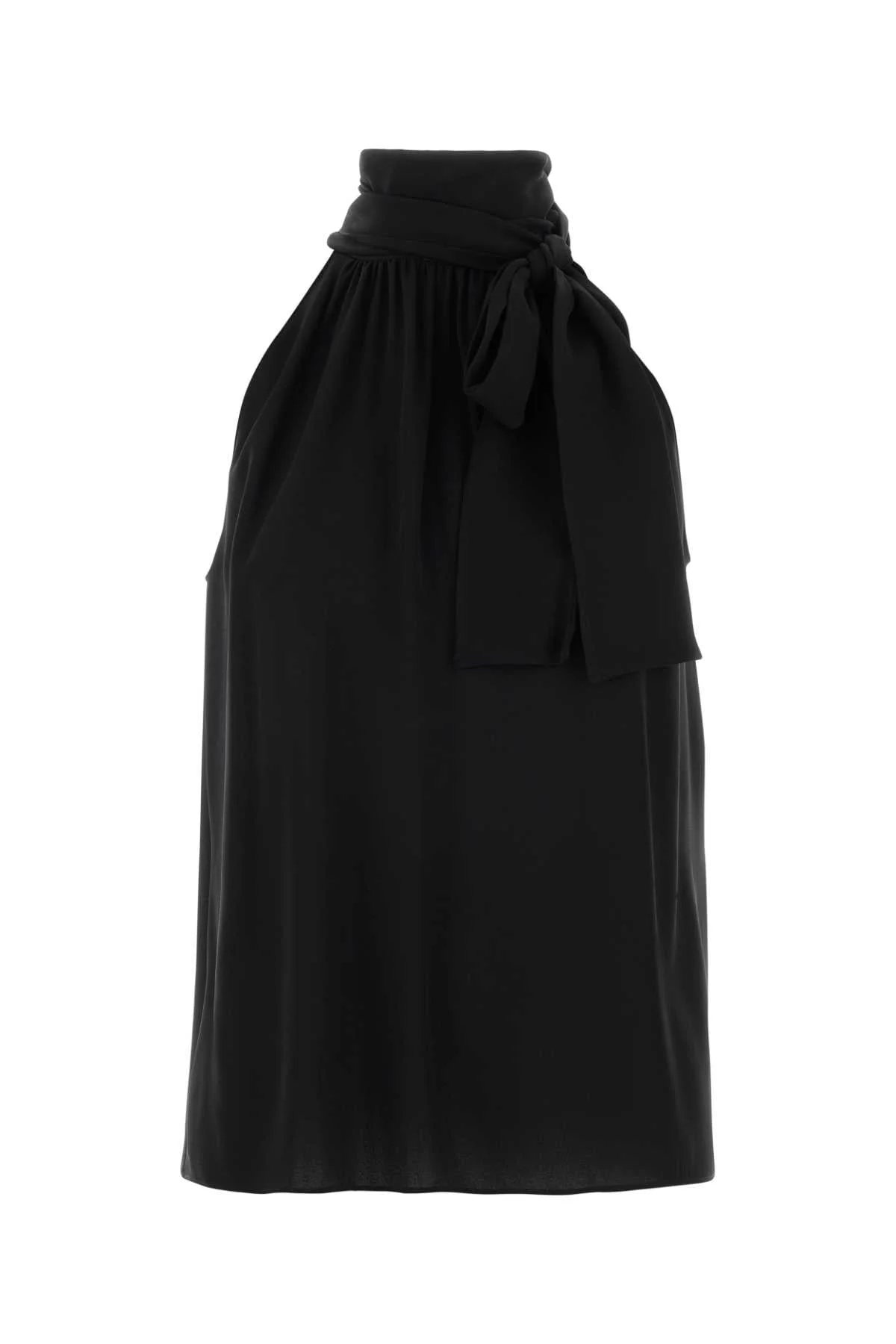Valentino Garavani Women Black Crepe Top - 1