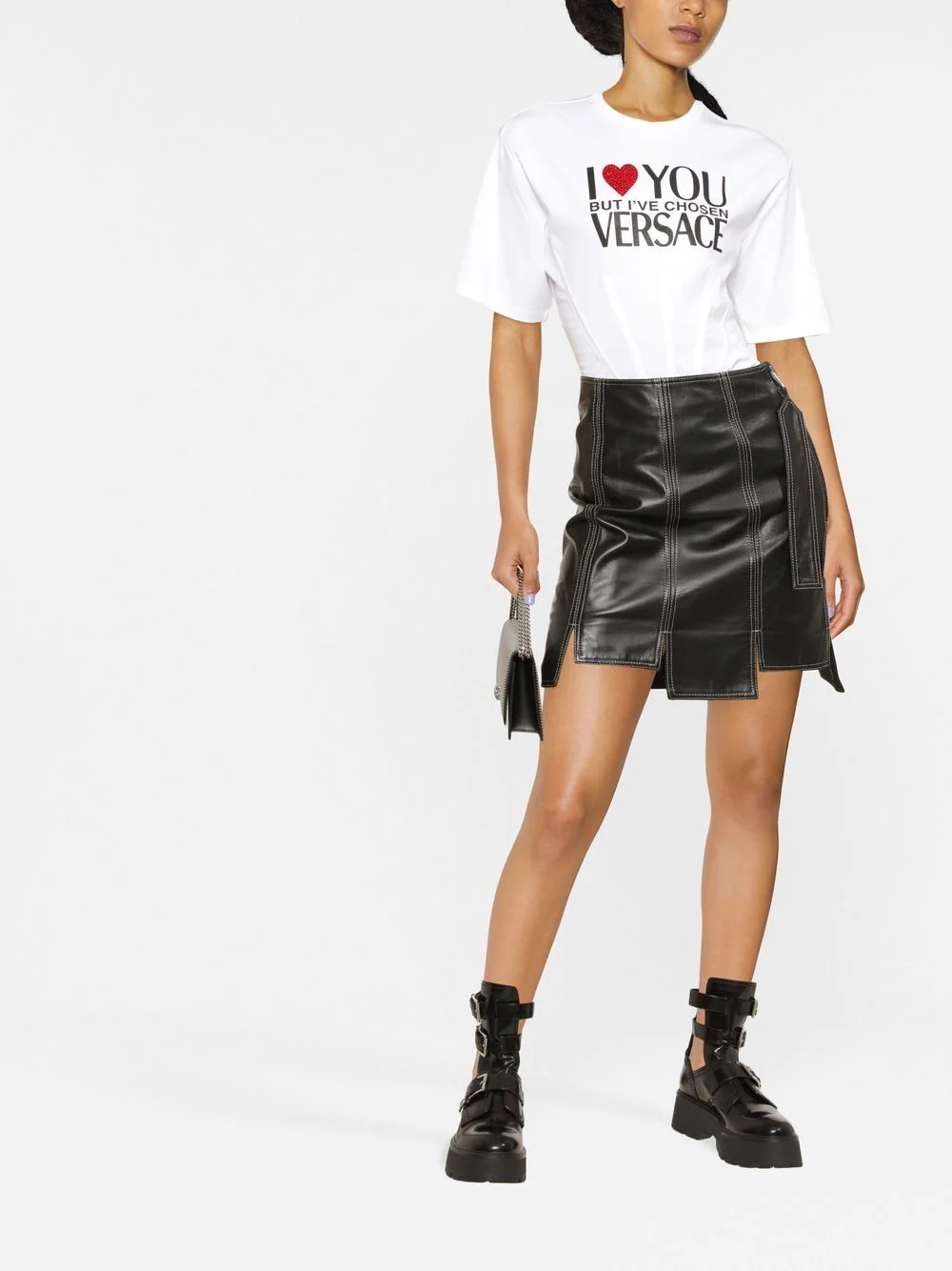 slogan-print cotton T-shirt - 2
