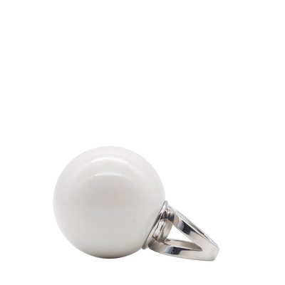 Jean Paul Gaultier X La Manso The Yabur Big Ball Candy Ring in White outlook