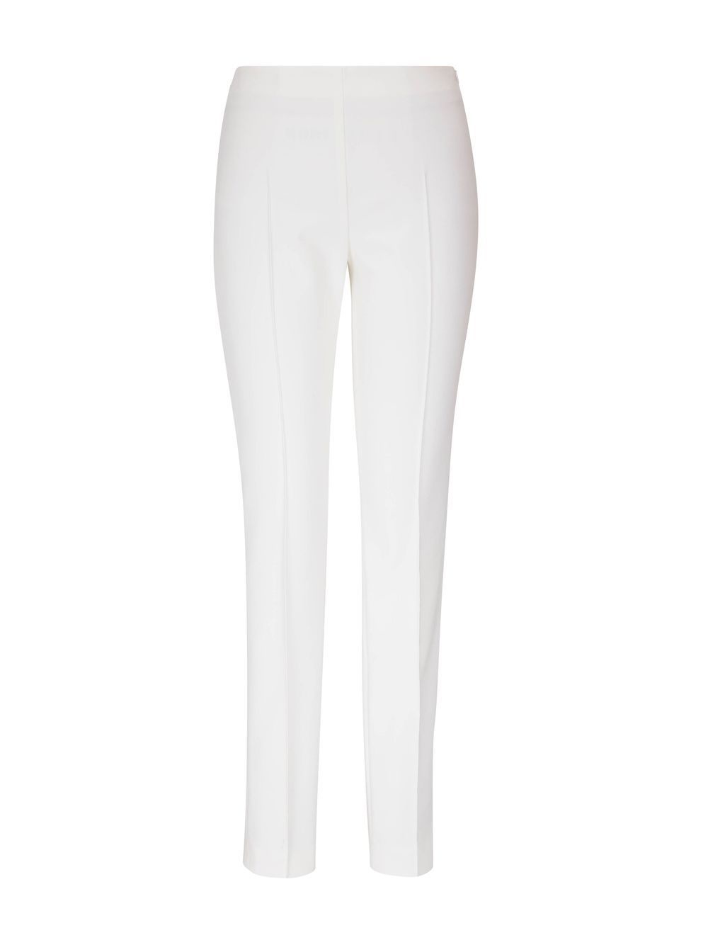 exposed-seam slim-cut trousers - 2