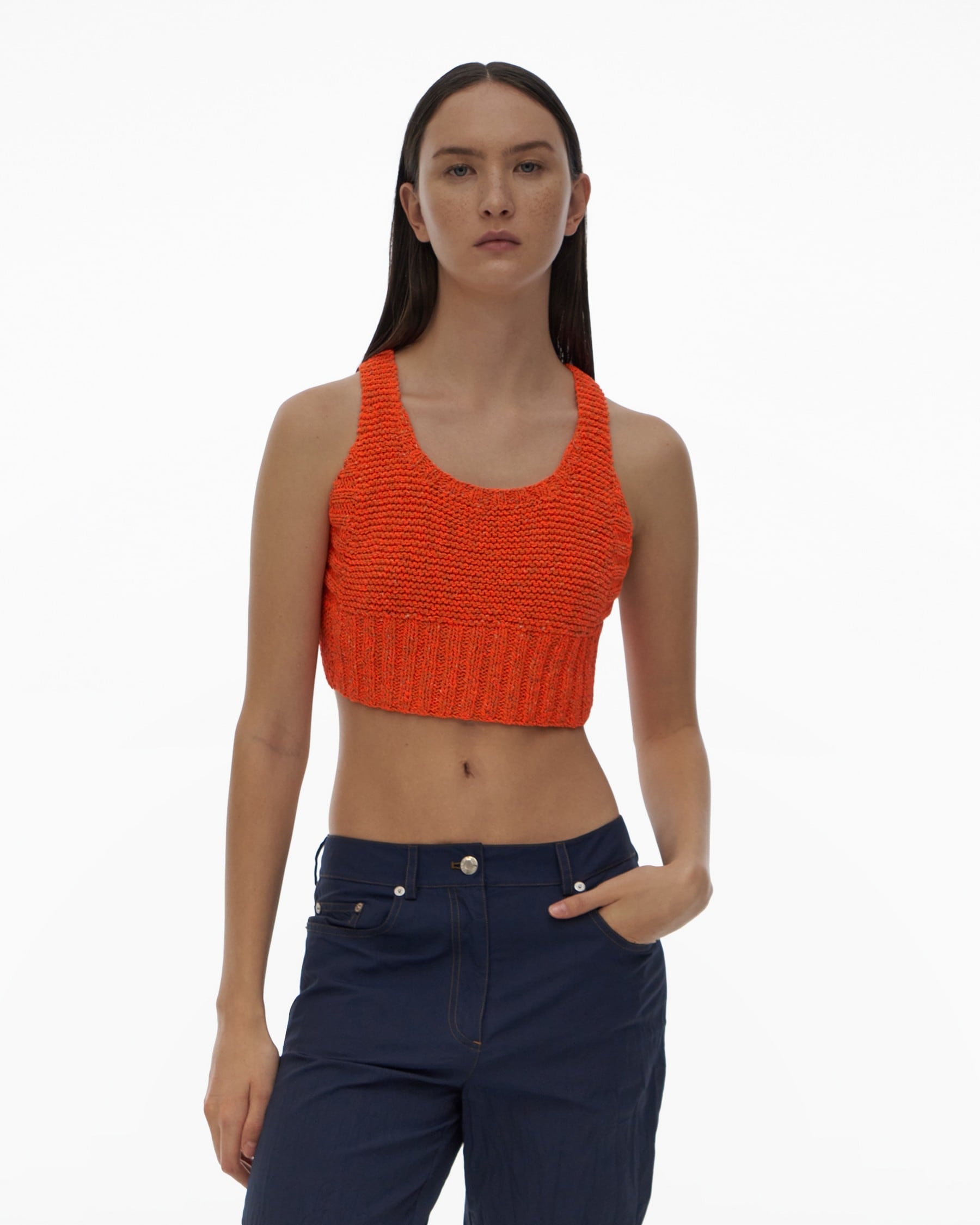 SLUB KNIT BRA - 2
