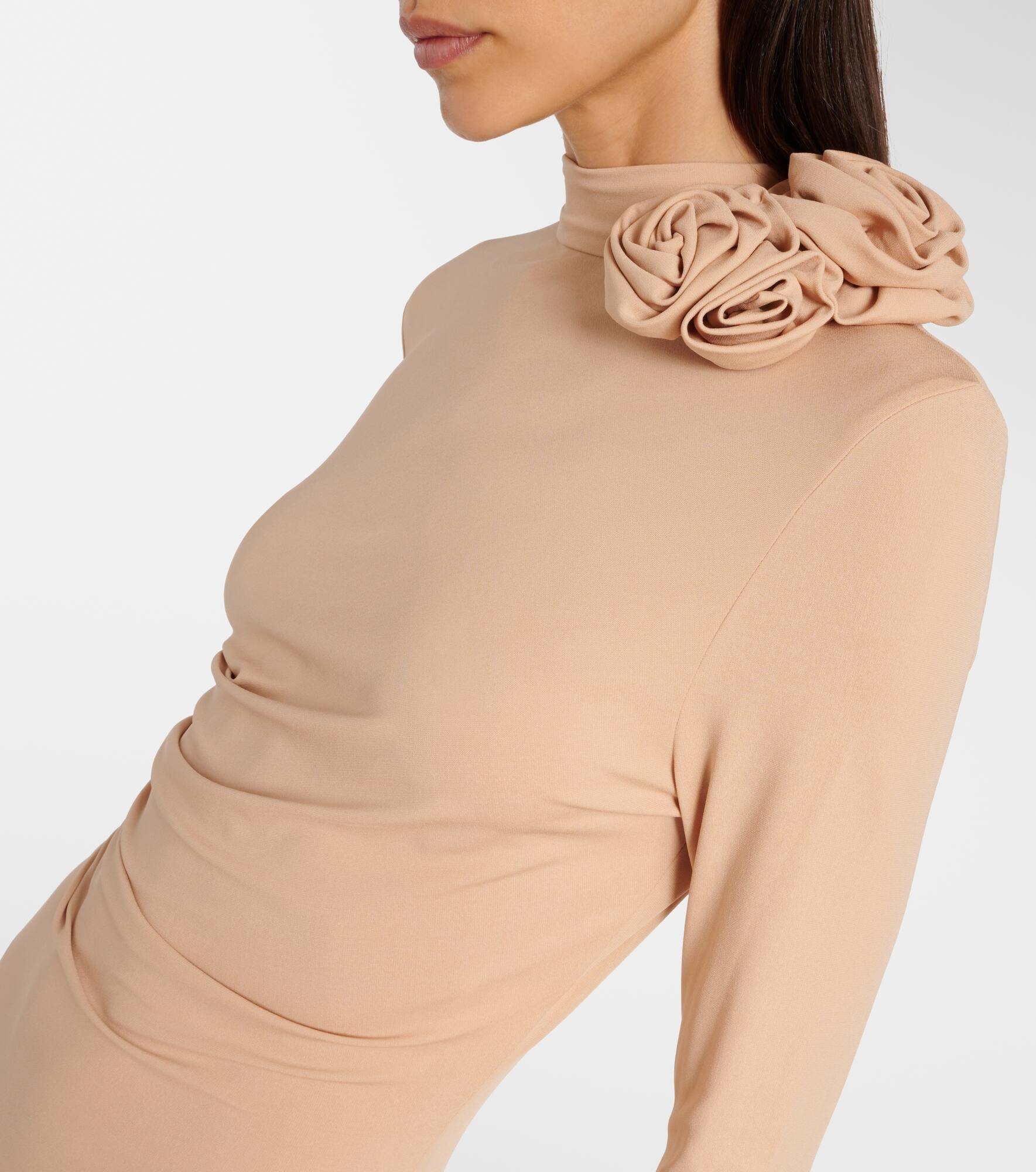Floral-appliqué gown - 4