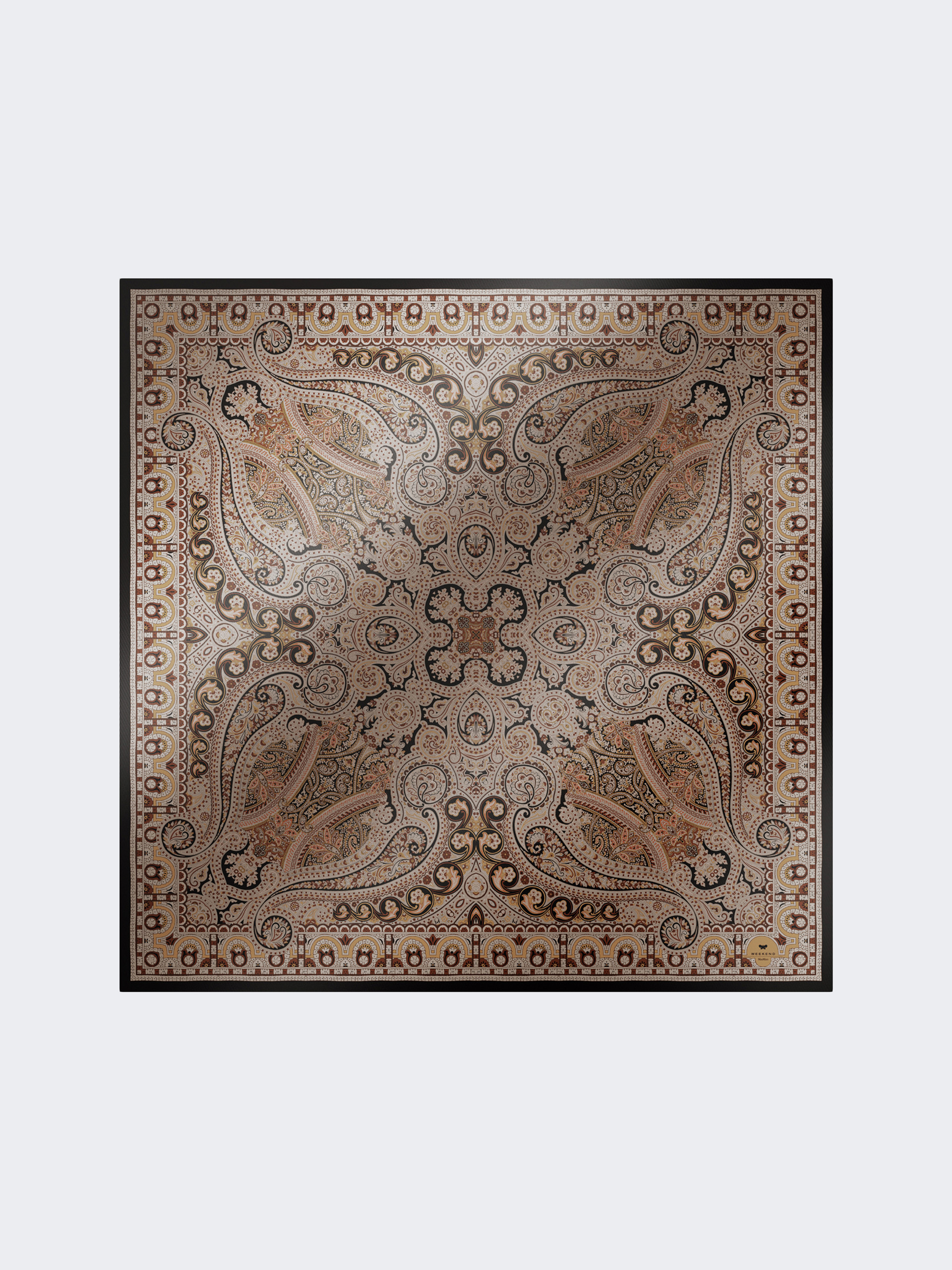 ONESTONEW Printed silk twill scarf - 1