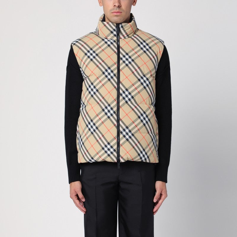 Burberry Reversible Check Pattern Waistcoat Men - 1