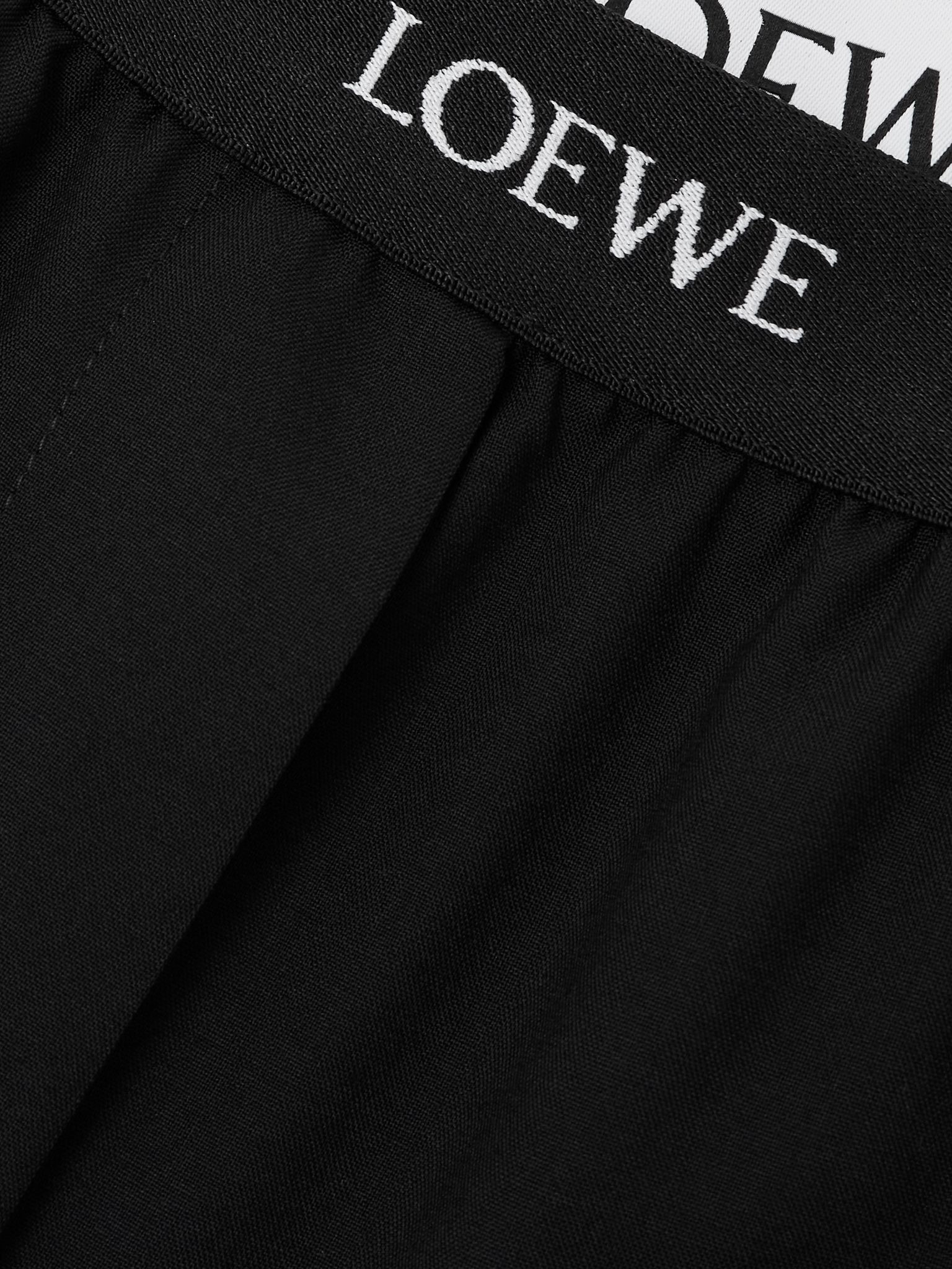 Wool straight-leg pants Black - 5