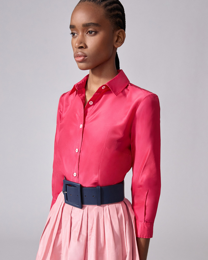CAROLINA HERRERA Silk Taffeta Shirt outlook