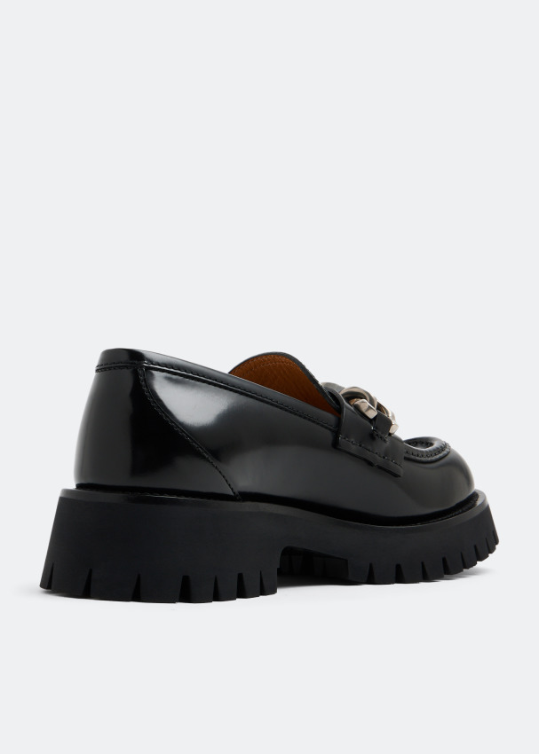 Gucci Interlocking G Lug Sole Loafers - 2