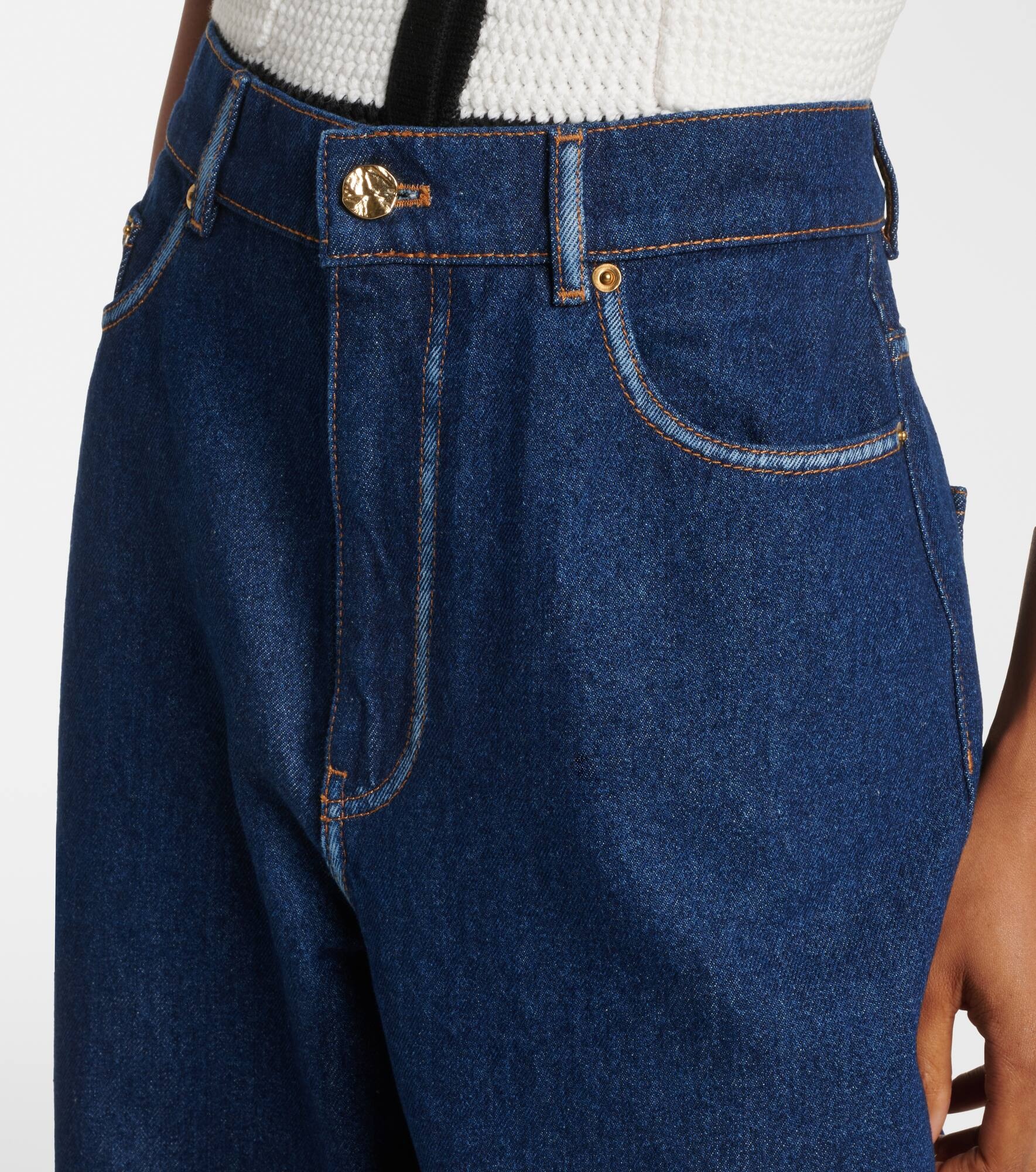 High-rise wide-leg jeans - 4