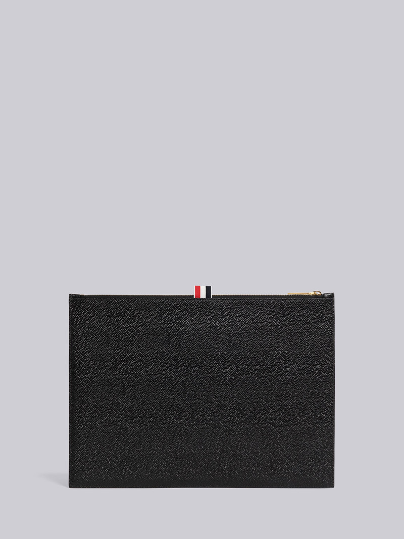 Pebble Grain Leather Lock Medium Document Holder 3
