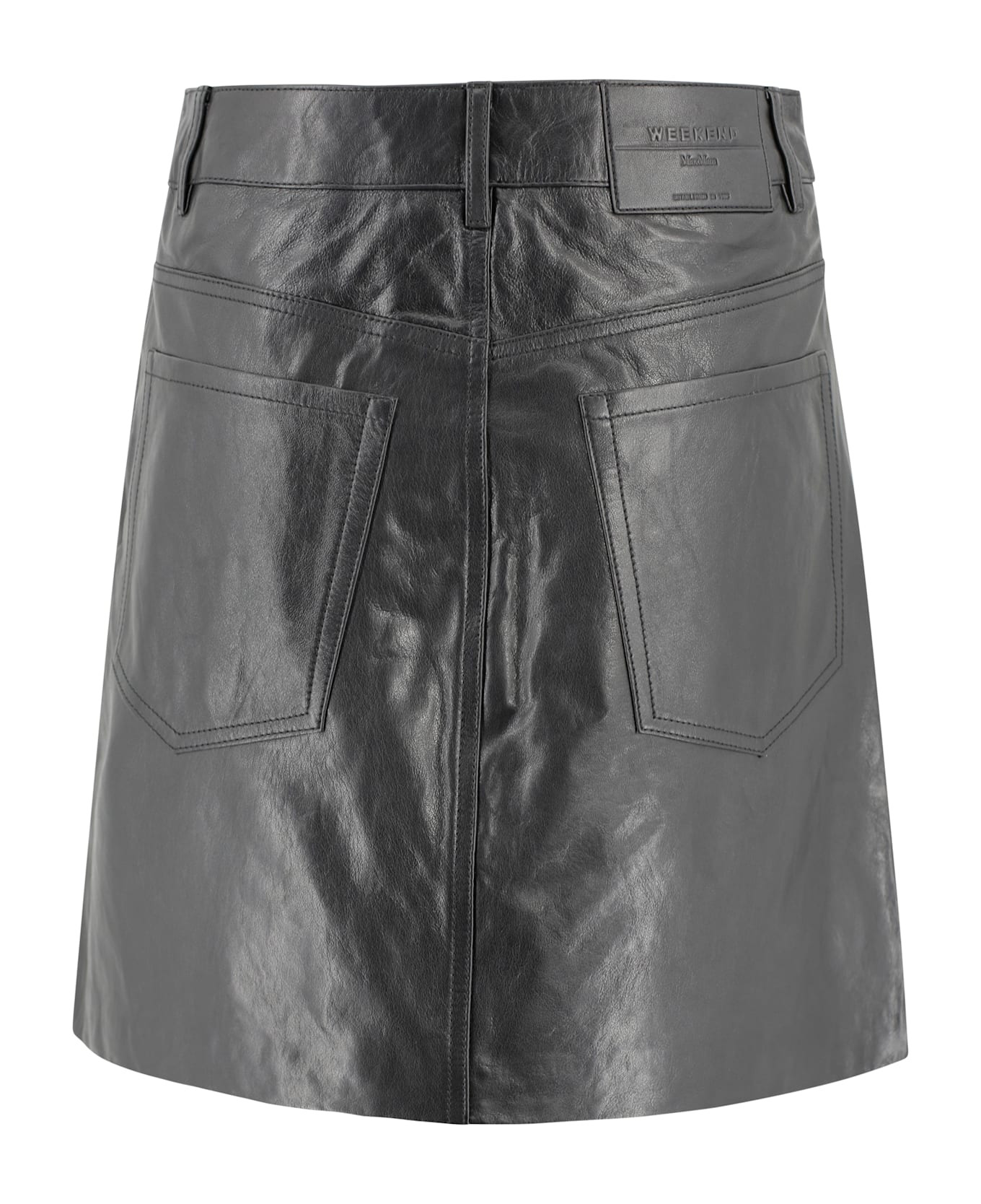 Nappa Leather Mini Skirt - 4