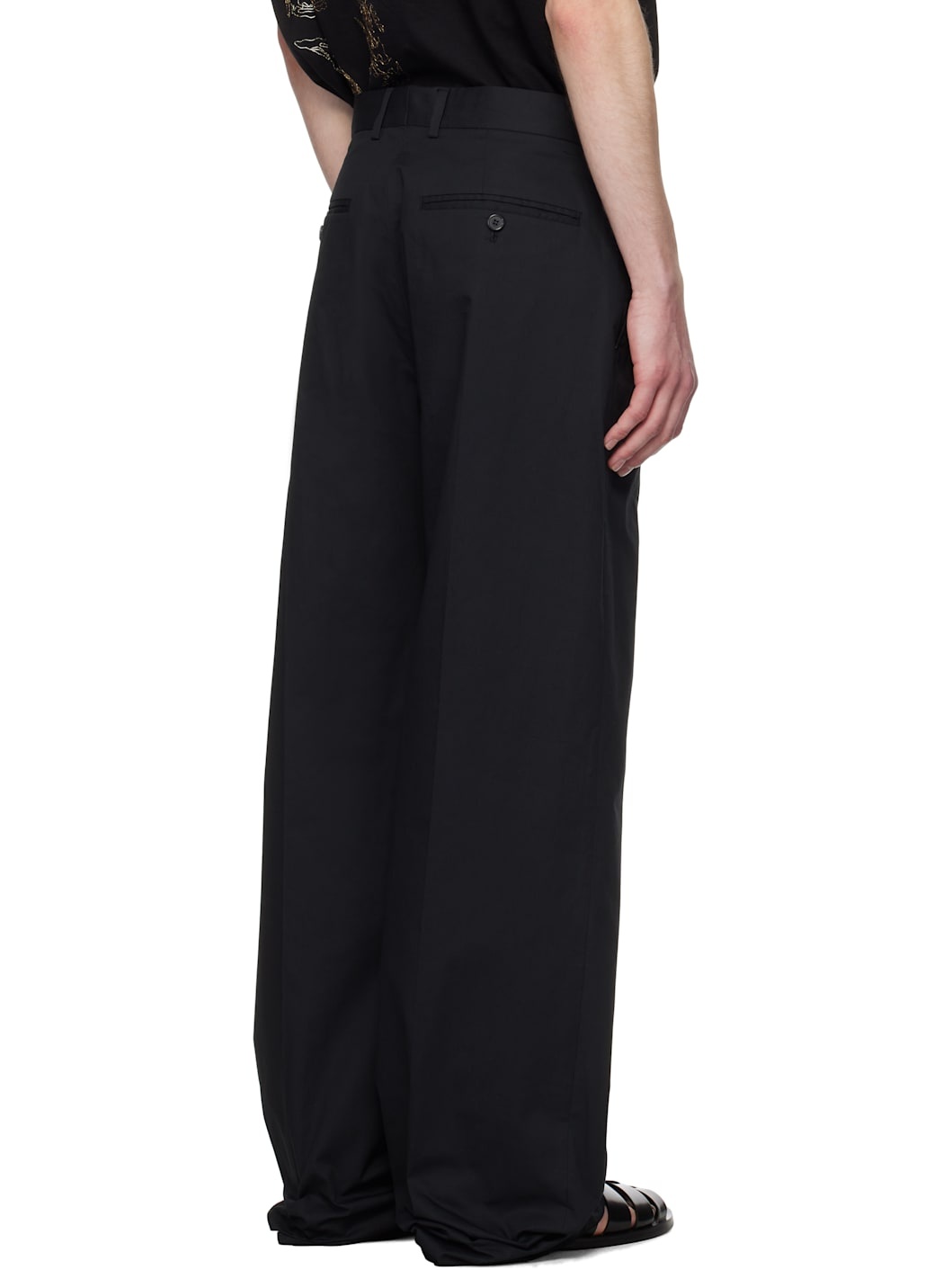 Black Pleated Trousers - 3