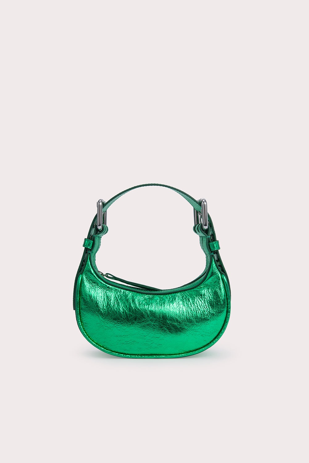 Mini Soho Clover Green Metallic Leather - 1