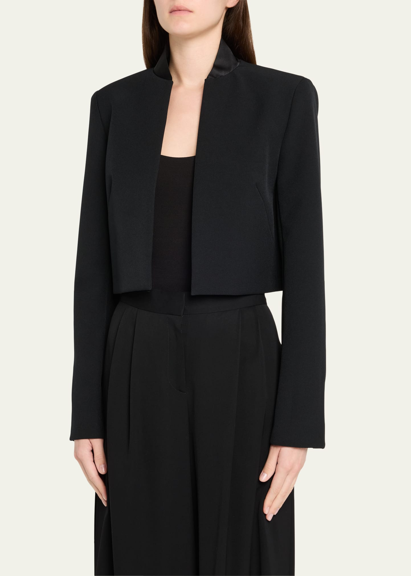 Tesoro Open Front Cropped Jacket - 4