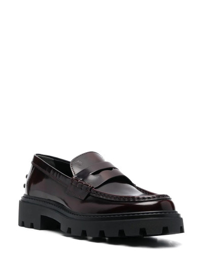 Tod's semi-patent leather loafers outlook