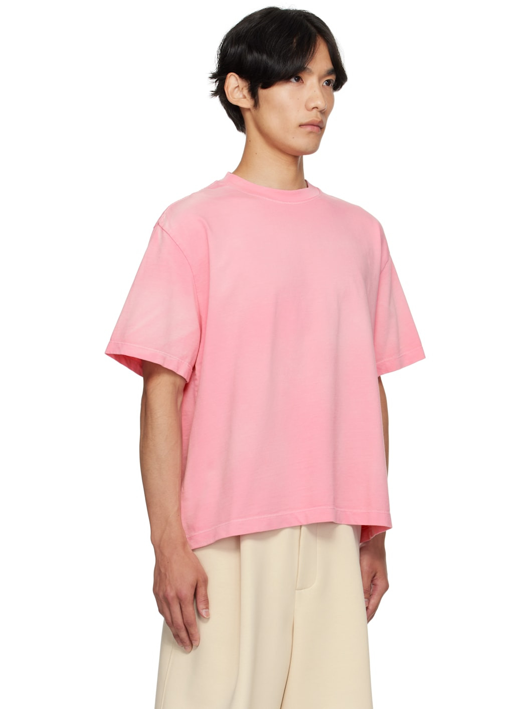 Pink Sunbleached Oversized T-shirt - 2