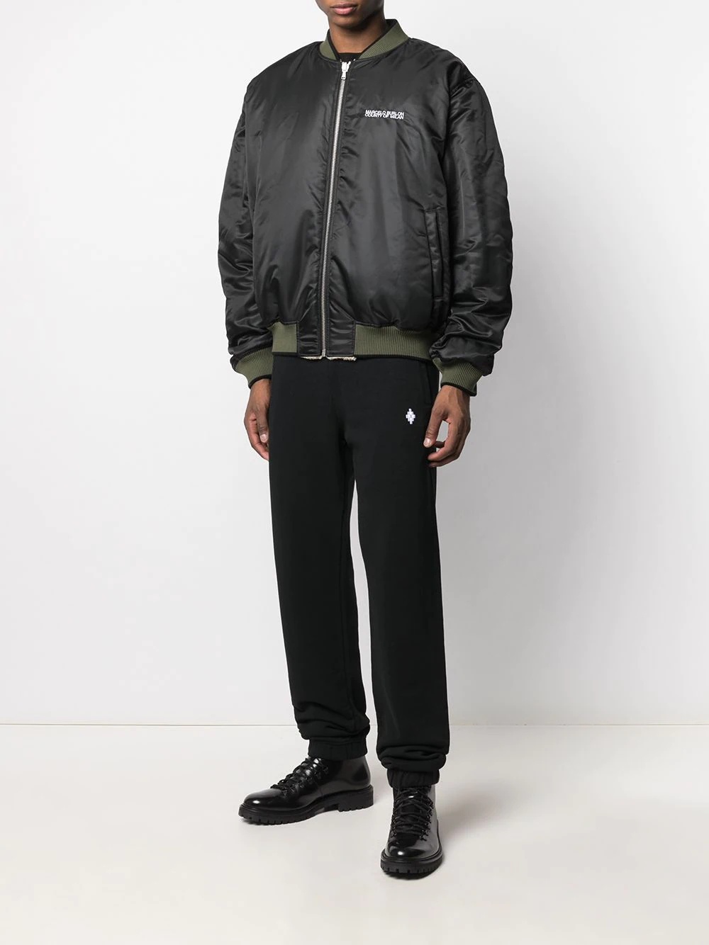 reversible panelled bomber jacket - 6