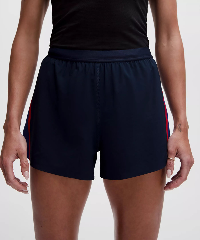 High-Rise Split Short 3" *Stripe 7