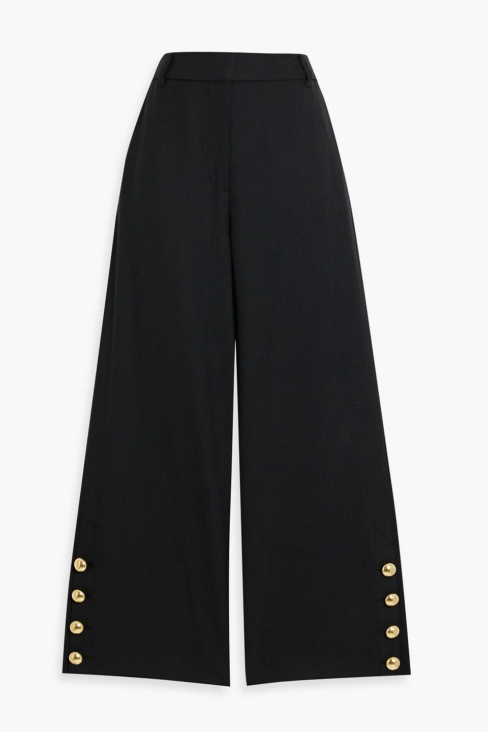 Miki cropped twill wide-leg pants - 1