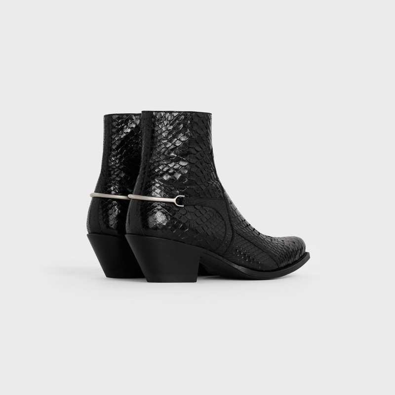 CELINE BERLIN BOOTS CAVALRY ZIPPED BOOT IN SHINY PYTHON 3