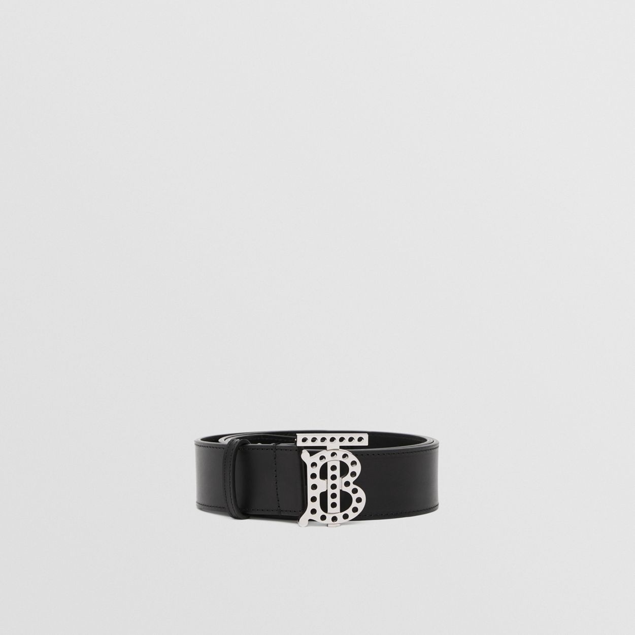 Perforated Monogram Motif Leather Belt - 4