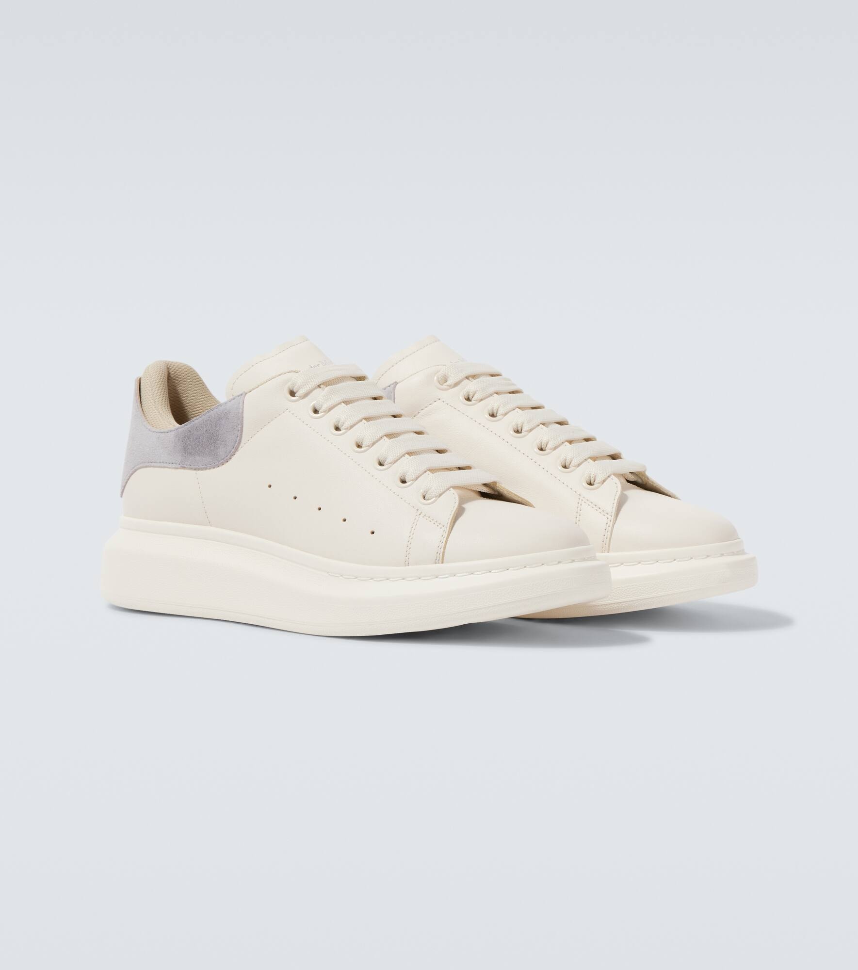Oversized leather sneakers - 5