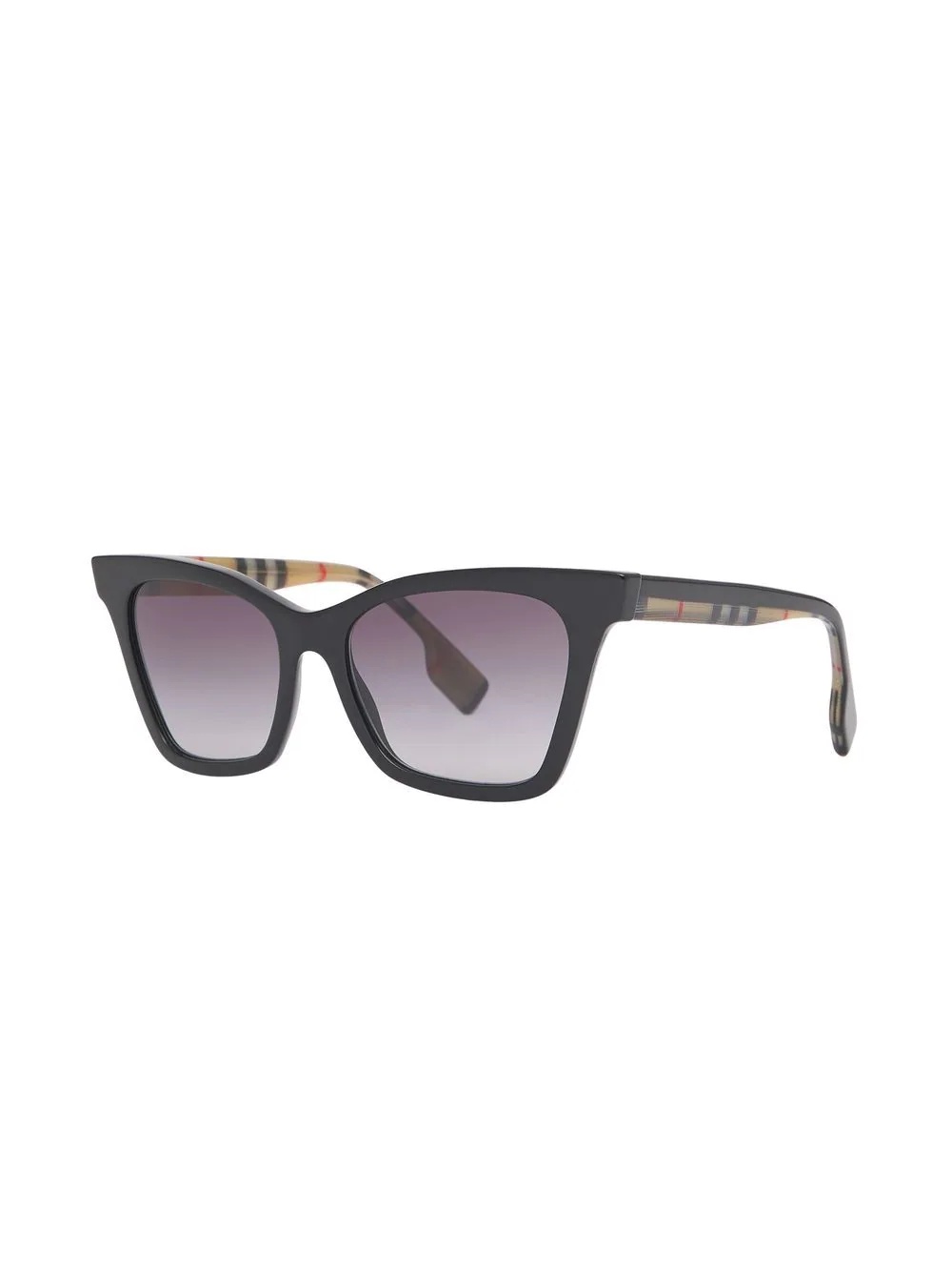 vintage-check print sunglasses - 2