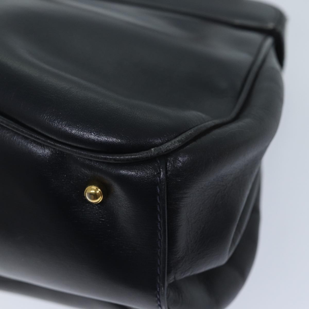 GUCCI Ready Lock Hand Bag Leather Navy 000 406 000 406 - 16