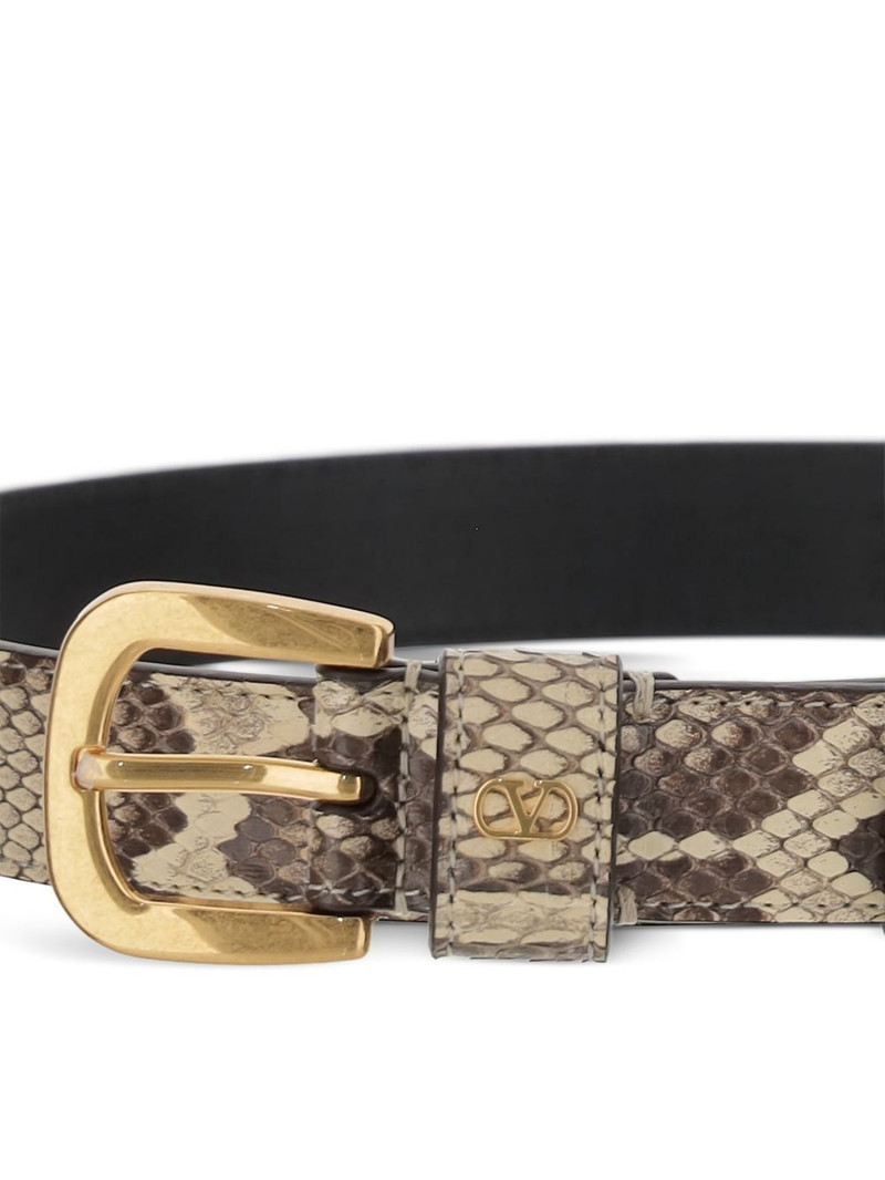 Valentino snake-effect belt outlook