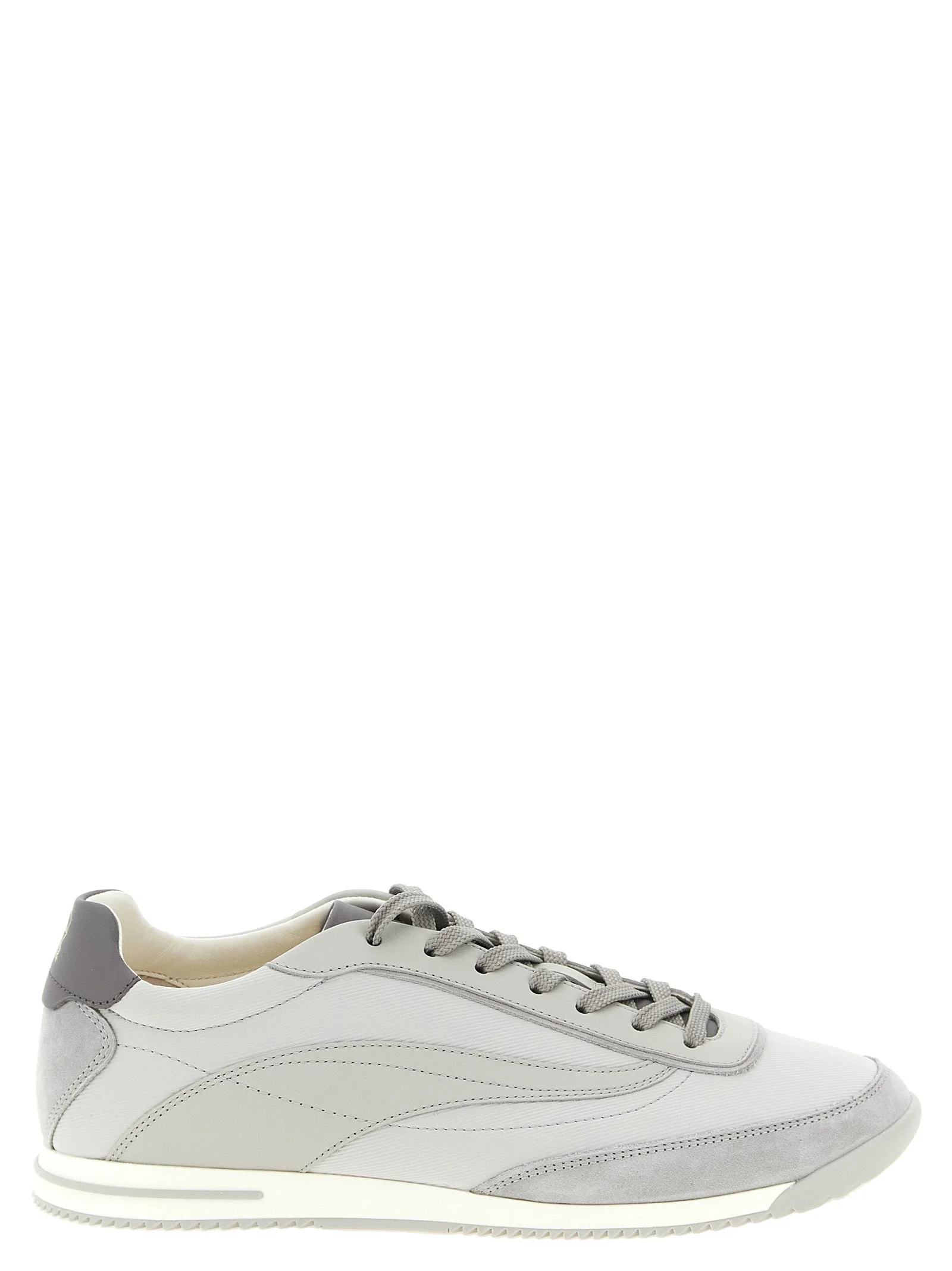 Brunello Cucinelli Men Brunello Cucinelli Men Techno And Nubuck Fabric Sneakers - 1