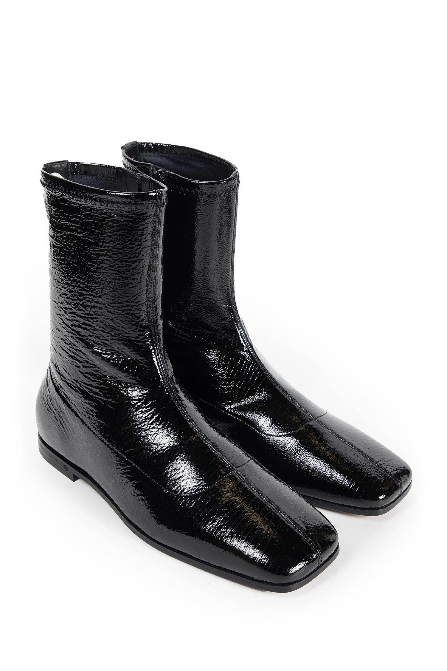 Ankle Boots In Patent Leather - 6