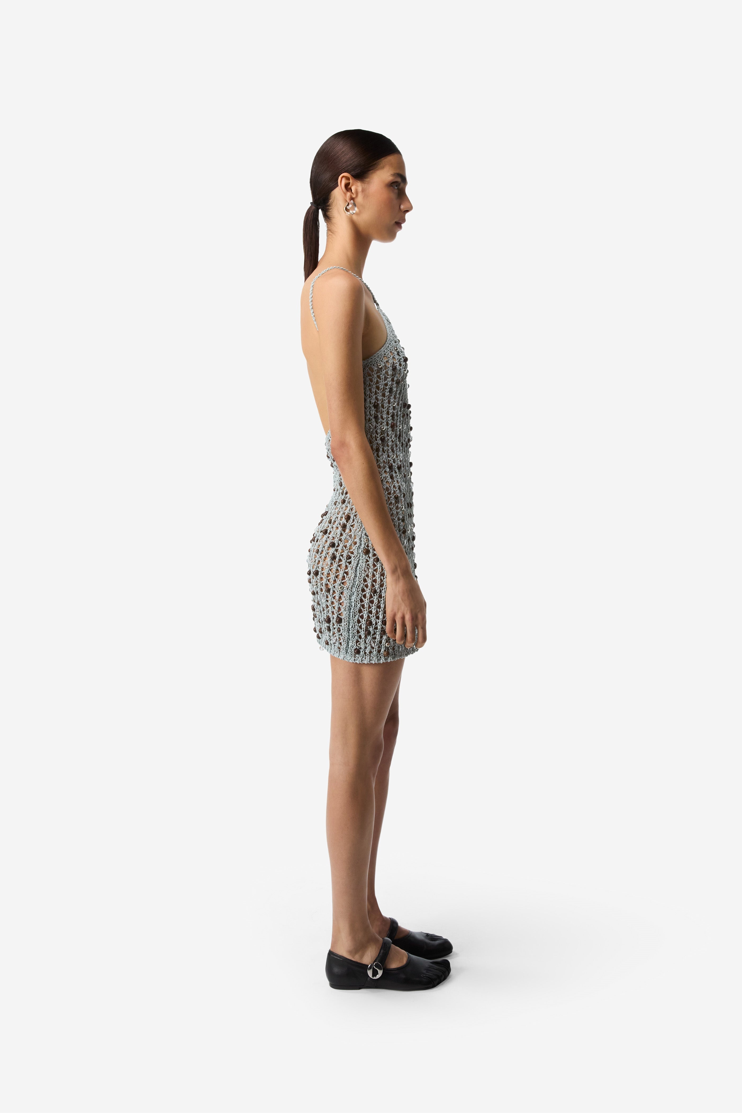 Beaded Knitted Dress - 3