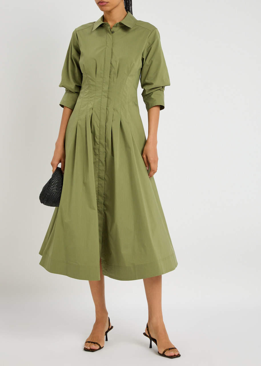 Simkhai Jazz Cotton-blend Poplin Midi Shirt Dress - 4