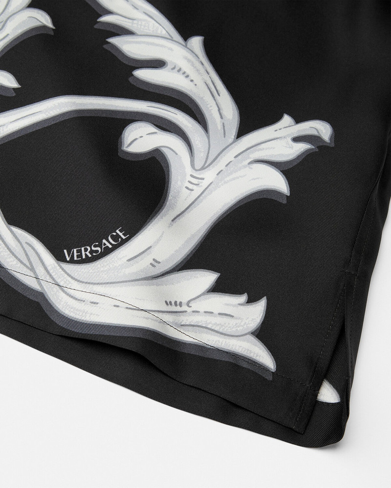 Acanthus Leaves Silk Shirt 4