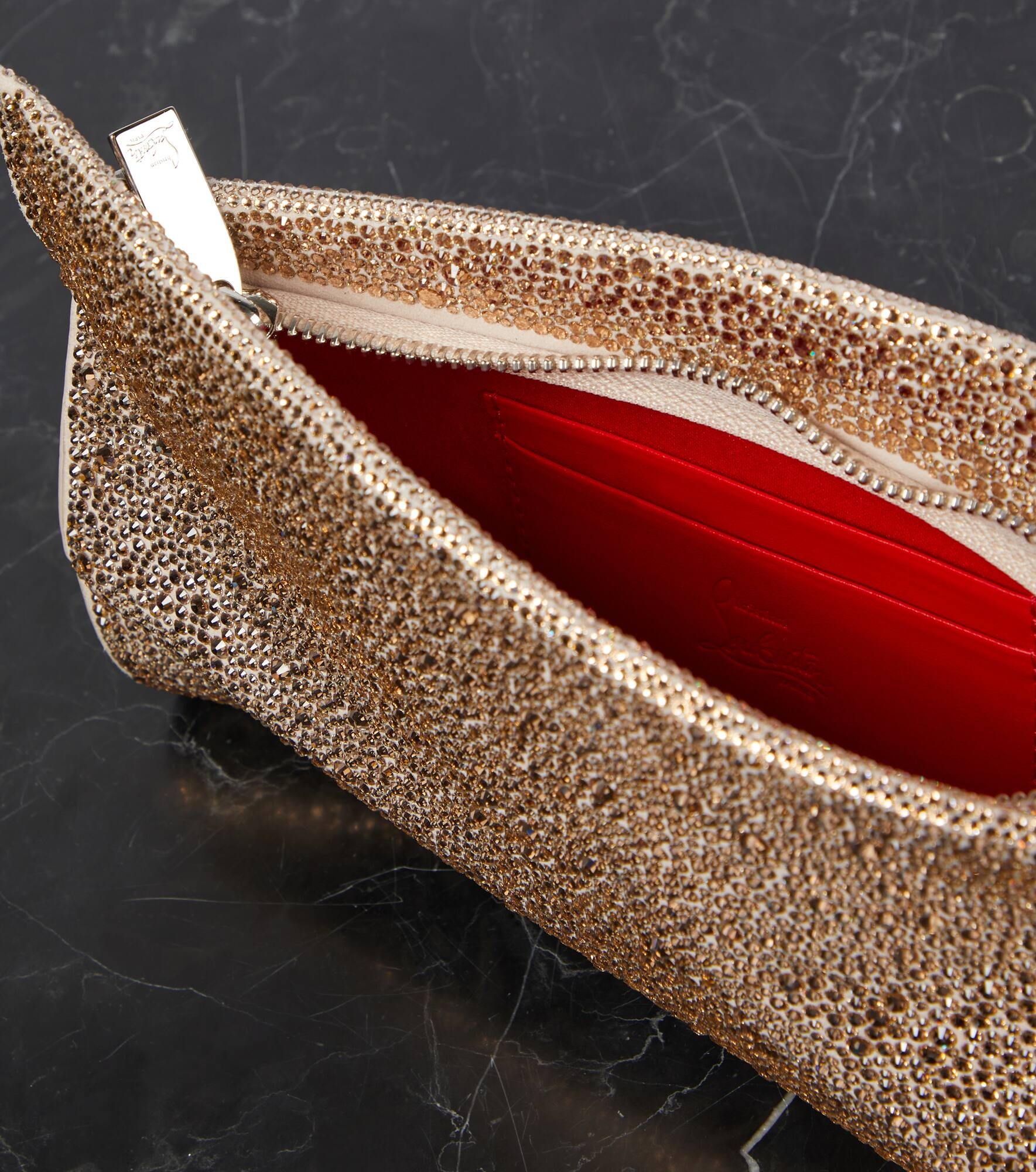 Loubitwist Small embellished clutch - 3