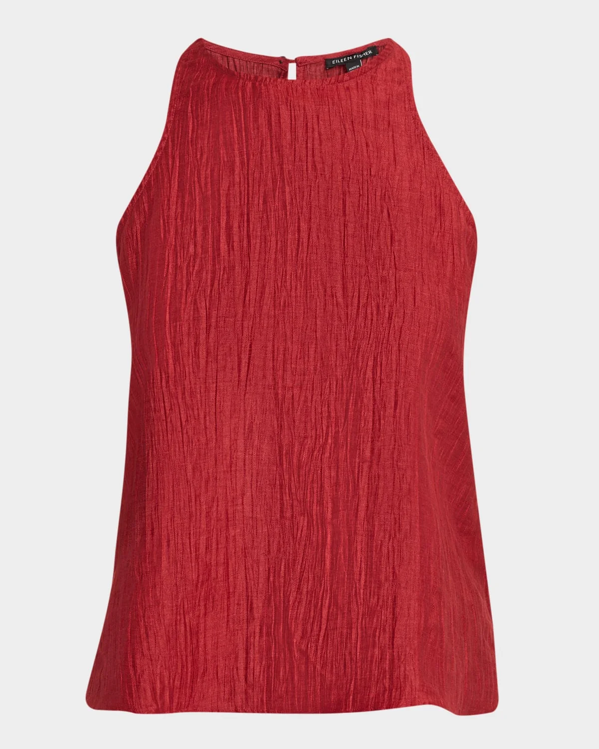Crinkled Halter-Neck Top - 1