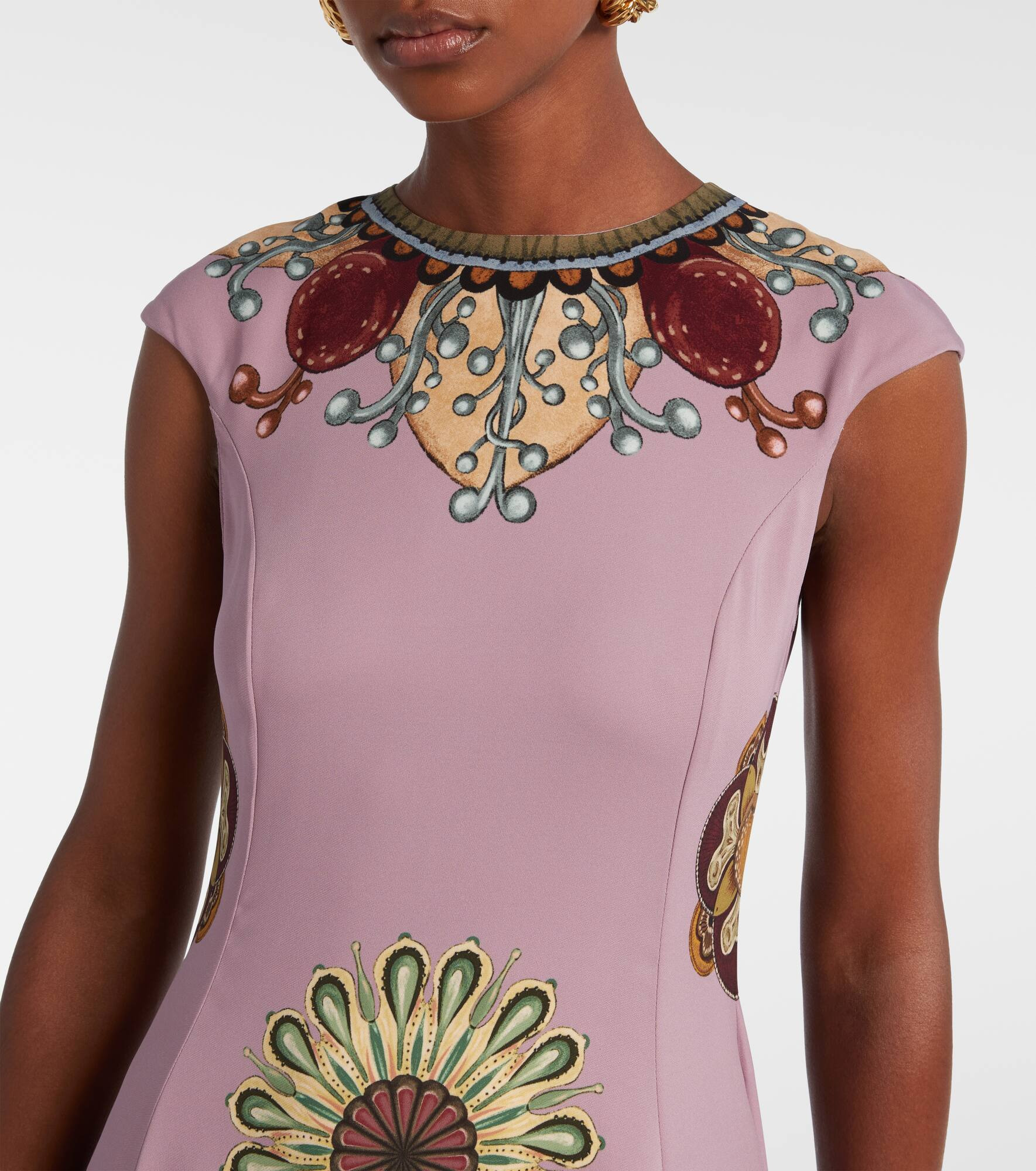 Park Ave printed maxi dress - 4