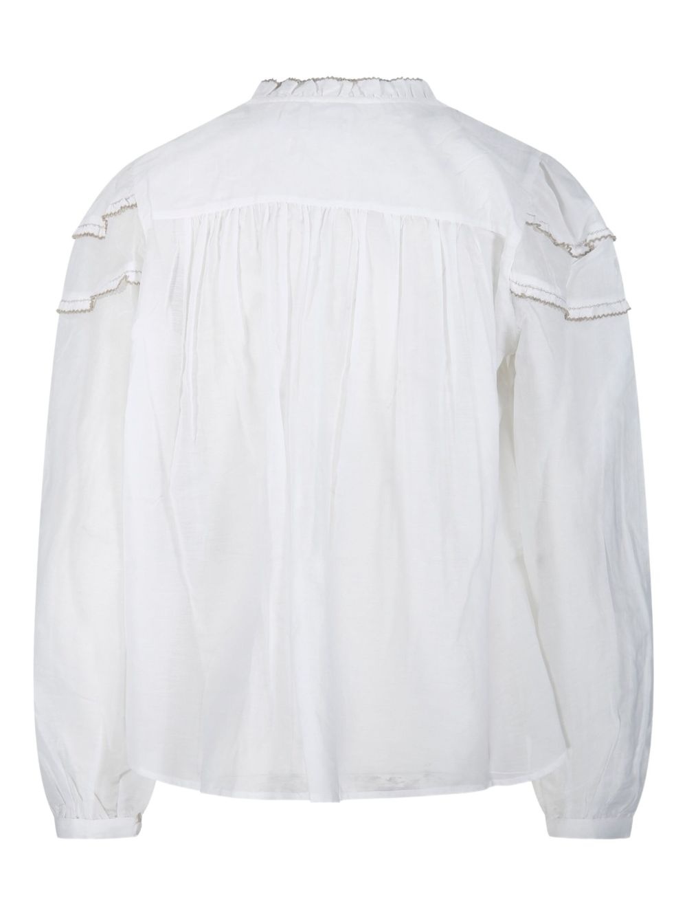 Christa ruffled high-neck blouse - 2
