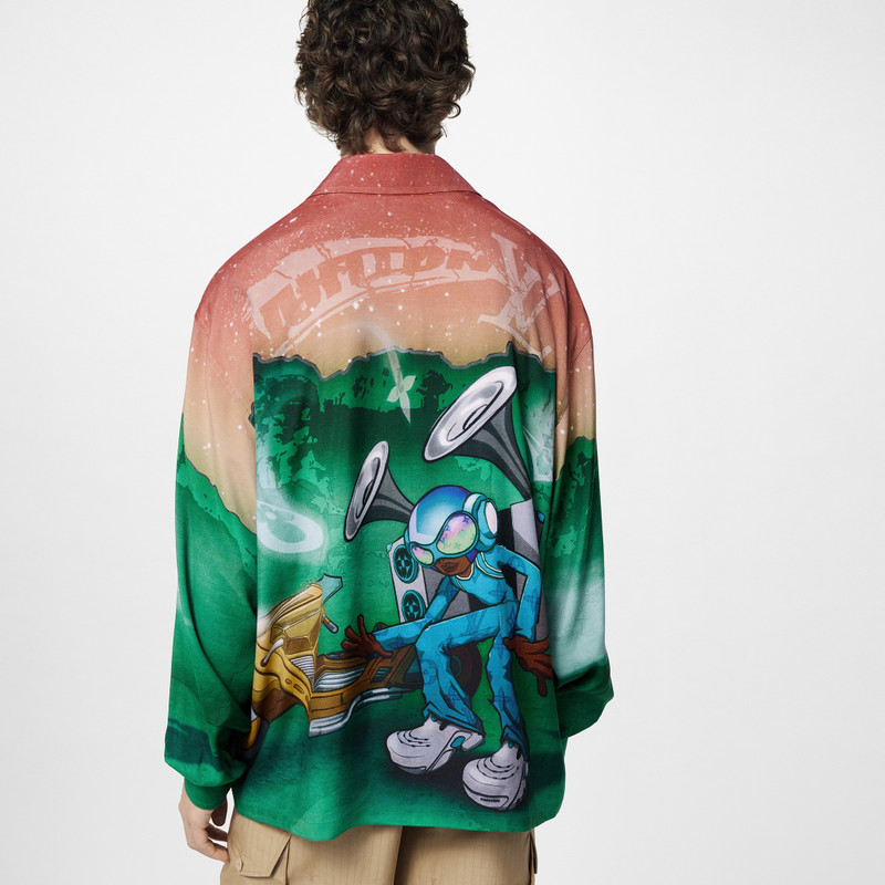 Printed Long-Sleeved Shirt 5