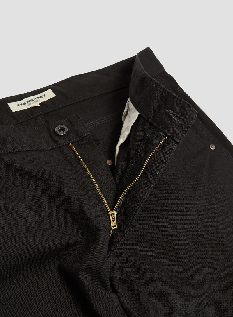 FOB Factory Cotton Duck Work Pant Black 5