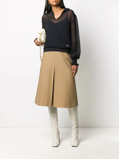 Victoria Beckham semi-sheer knitted jumper outlook